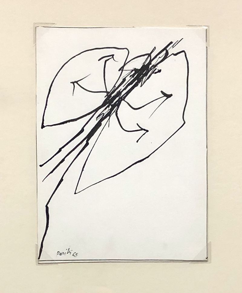 Achille Perilli - Disegno per Mutuazioni C4