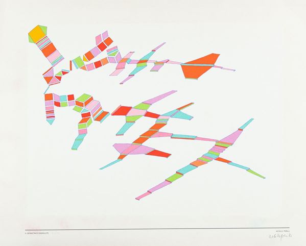 Achille Perilli : Senza titolo  - Litografia su carta - Asta Asta 86 di Arte Moderna e Contemporanea - Fabiani Arte