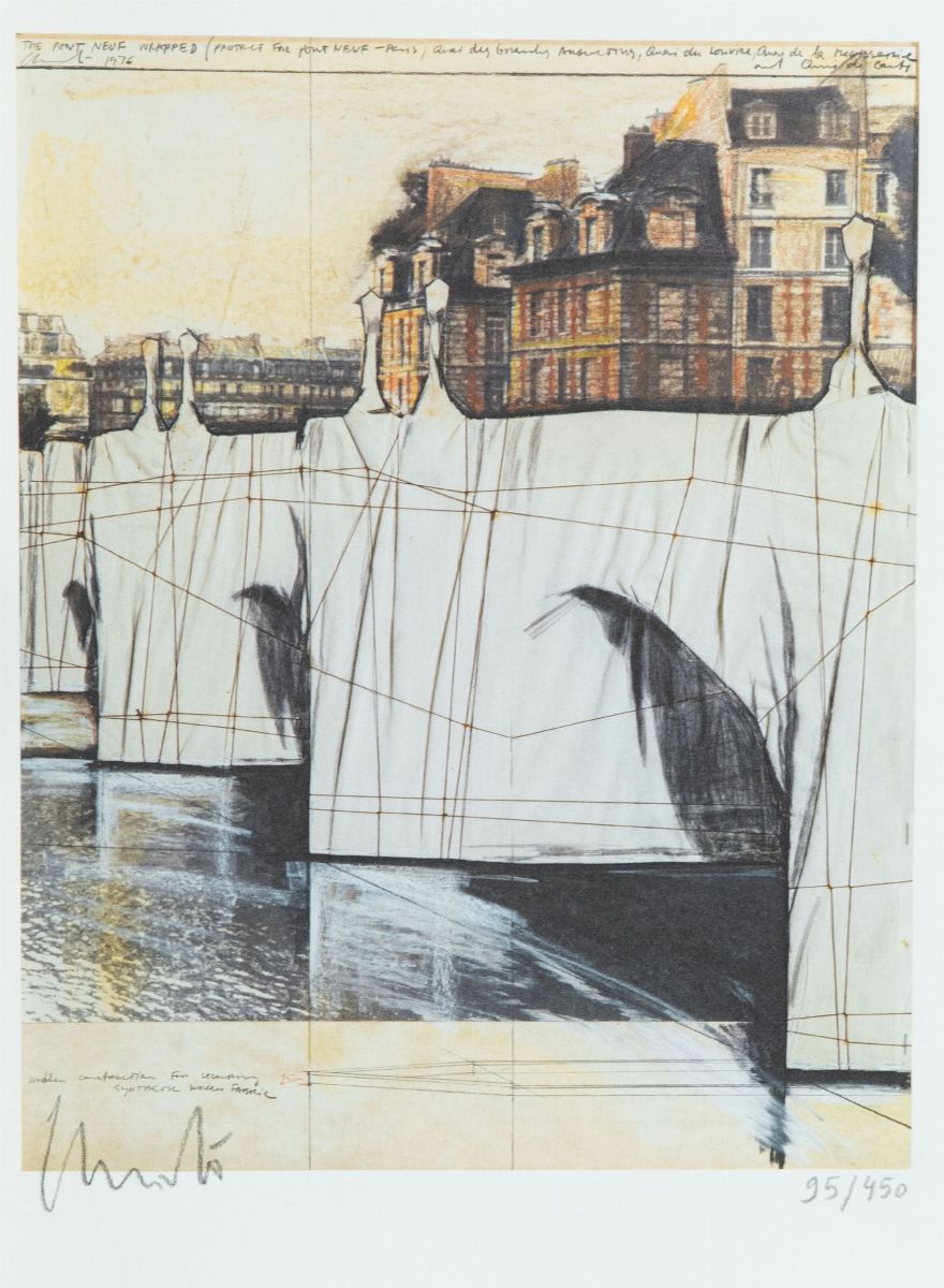 Christo And Jeanne- Claude - The Pont. Neuf Wrapped (project For Paris 1976)
