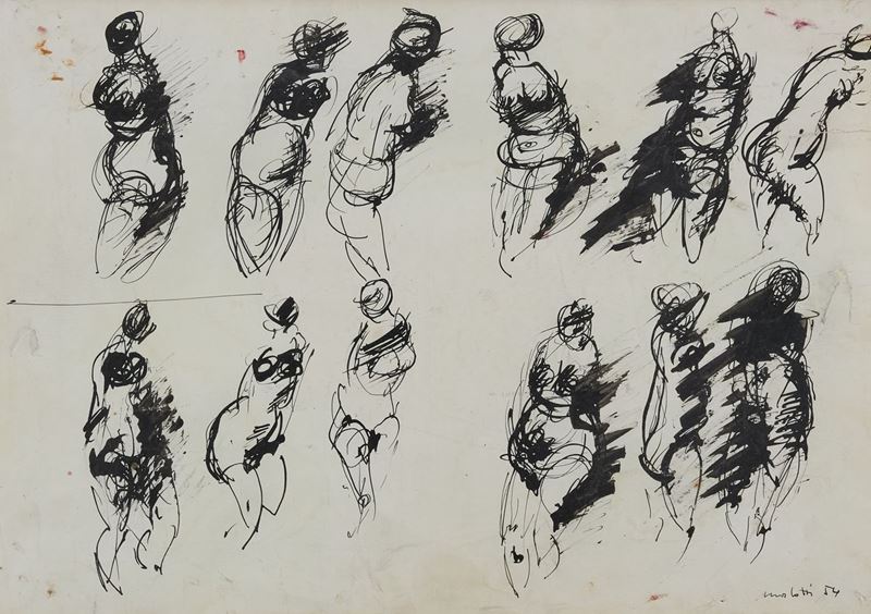 Ennio Morlotti - Studio per Figure