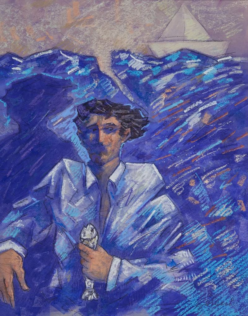 Giampaolo Talani - Uomo con Pesce
