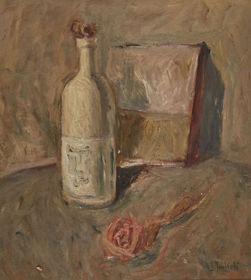 Giuseppe Manfredi - Natura Morta con Rosa