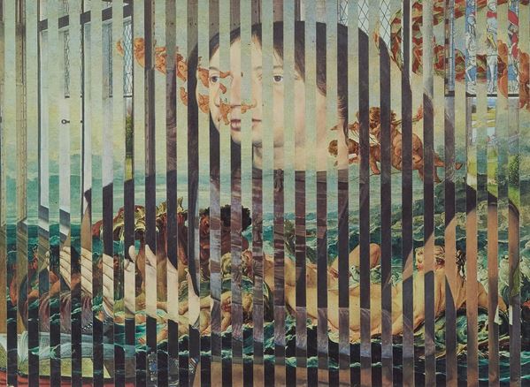 Jiri Kolar : Senza titolo  (1974)  - Collage su cartoncino - Asta Arte Moderna e Contemporanea, '800 - '900 e Grafica Internazionale - Fabiani Arte