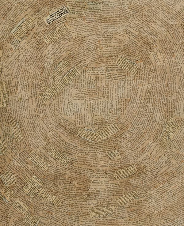 Arturo Carmassi : Il deserto  - Collage su tela - Asta Arte Moderna e Contemporanea, '800 - '900 e Grafica Internazionale - Fabiani Arte