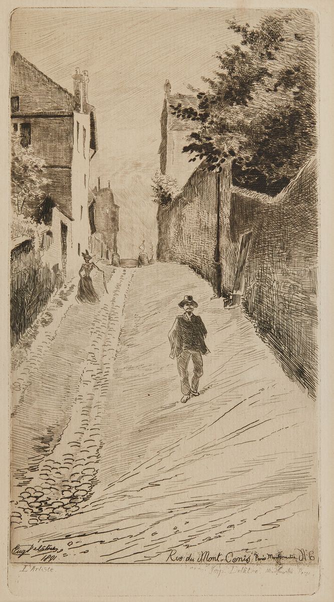 Eugène Delatre - Rue De Mont- Cenis, Paris, Montmarte