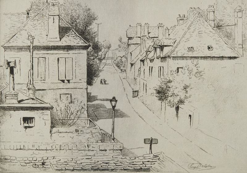 Eugène Delatre - Vue De Brouges