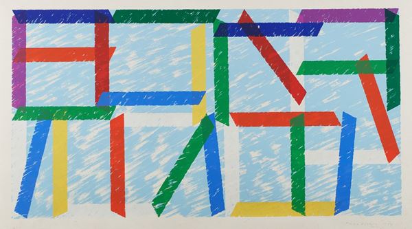 Piero Dorazio : Senza titolo  (1984)  - Litografia su cartoncino - Asta Arte Moderna e Contemporanea, '800 - '900 e Grafica Internazionale - Fabiani Arte