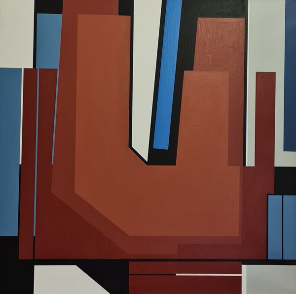 Gualtiero Nativi : Nel quadrato  (1974)  - Acrilici su tela - Asta Arte Moderna e Contemporanea, '800 - '900 e Grafica Internazionale - Fabiani Arte