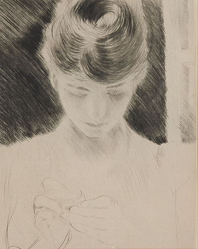 Jeuene Femme Qui Coud (mme Hellen)