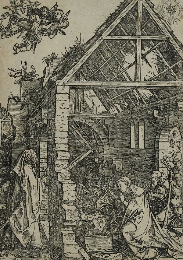 Albrecht Durer : The Nativity  - Xilografia di cm. 29,5x21. - Asta Arte Moderna e Contemporanea, '800 - '900 e Grafica Internazionale - Fabiani Arte