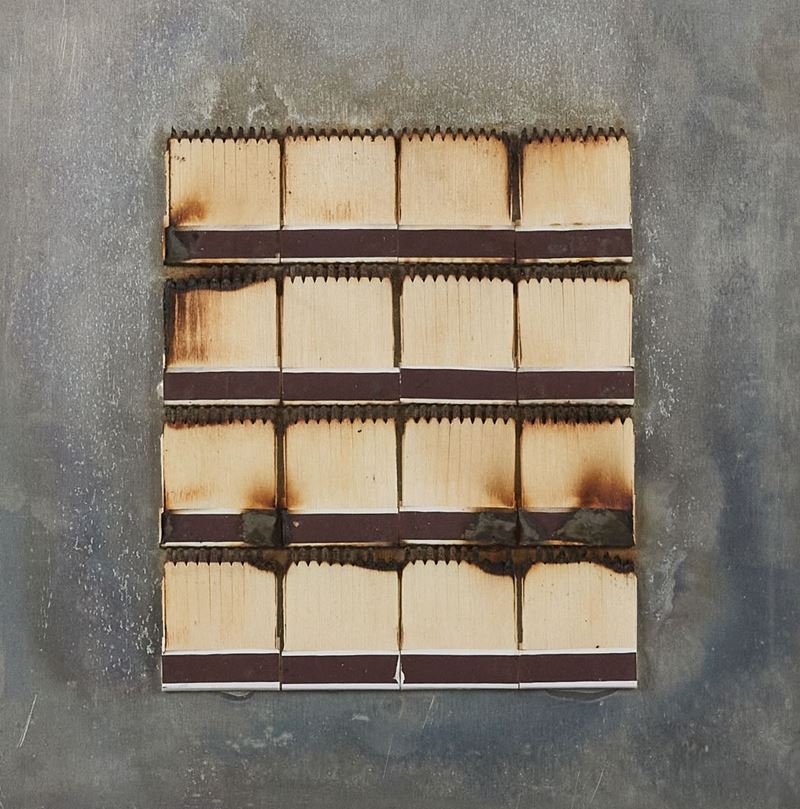 Bernard Aubertin - Dessin De Feu Sur Alluminium
