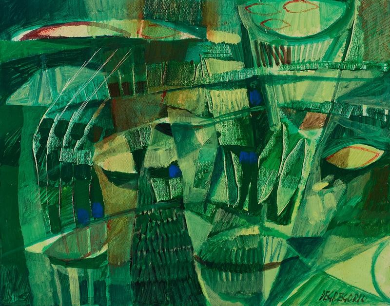 Giuseppe De Gregorio - Acquario con Pesci Rossi