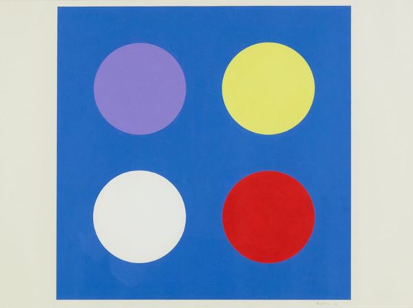 Mario Ballocco : Senza titolo  (1973)  - Tempera su carta - Asta Arte Moderna e Contemporanea, '800 e'900 - Fabiani Arte
