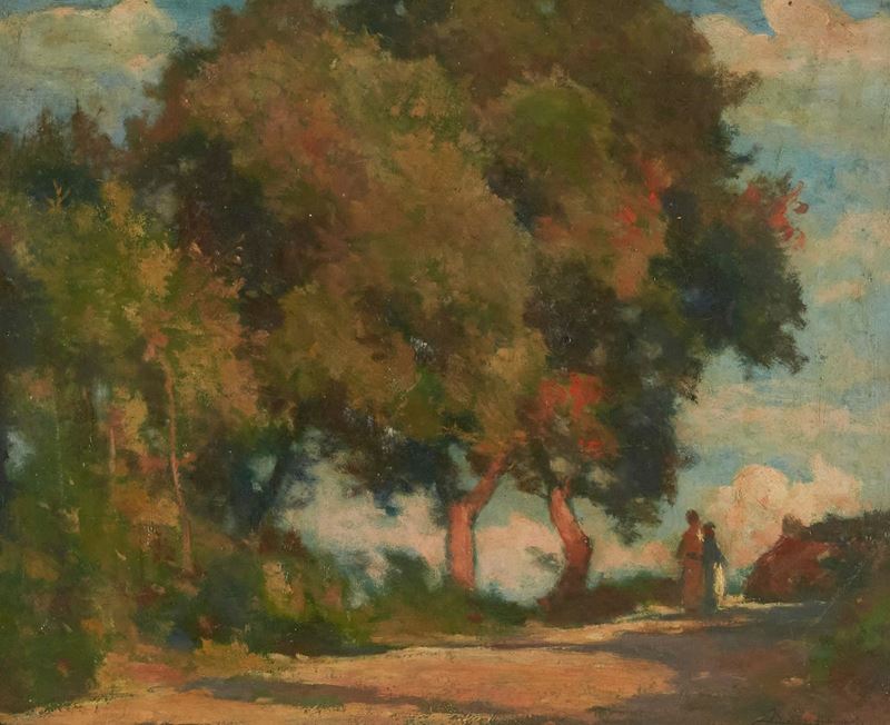 Ludovico Tommasi - Paesaggio con Figure