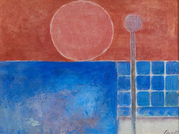 Bruno Saetti : Paesaggio  - Affresco su tela - Asta Arte Moderna e Contemporanea, '800 e'900 - Fabiani Arte