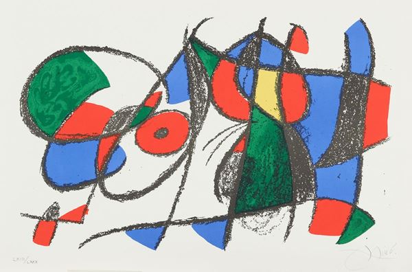 Joan Mir&#242; : Senza titolo  - Litografia su carta - Asta Arte Moderna e Contemporanea, '800 e'900 - Fabiani Arte