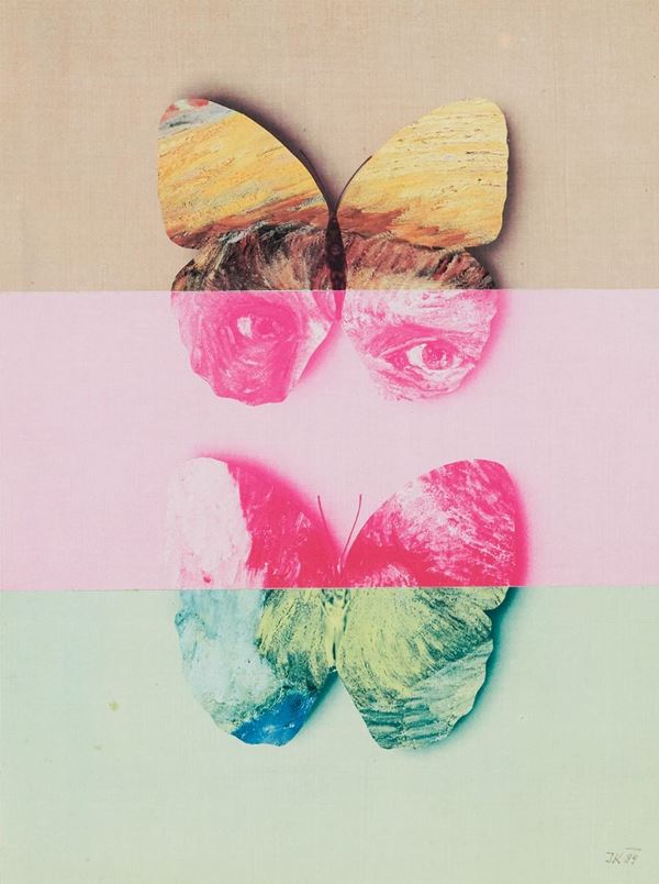 Jiri Kolar : Senza titolo  (1989)  - Collage su cartoncino - Asta Arte Moderna e Contemporanea, '800 e'900 - Fabiani Arte