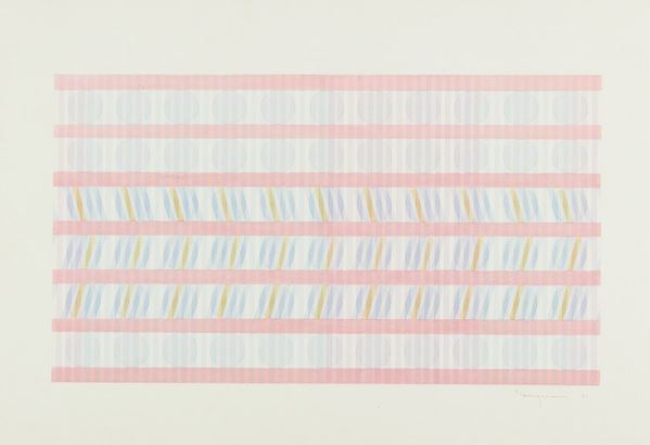 Carlo Nangeroni : Senza titolo  (1981)  - Acquerello su carta - Asta Arte Moderna e Contemporanea, '800 e'900 - Fabiani Arte