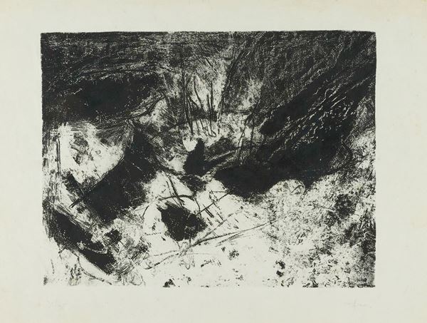Afro Basaldella : La selva madre  (1960)  - Acquatinta di cm. 40x52 - Asta Arte Moderna e Contemporanea, '800 e'900 - Fabiani Arte