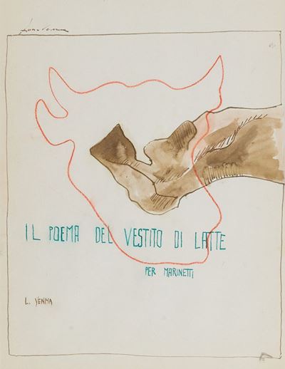 Il Poema del Vestito di Latte per Marinetti