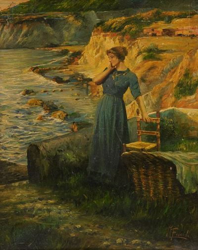 Donna sulla Scogliea
