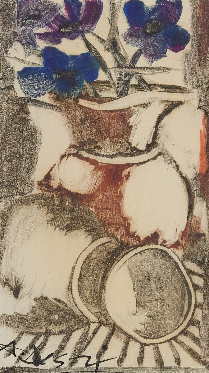 Angelo Destri - Natura Morta con Vaso di Fiori
