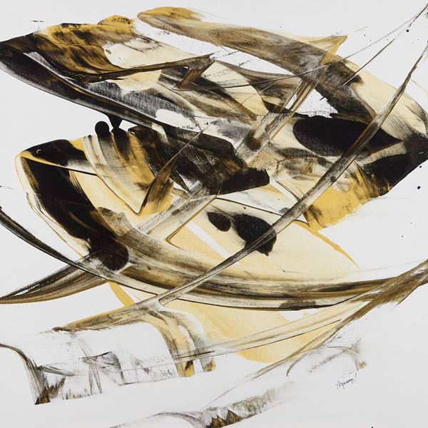 Stephanie Holznecht : Black gold  (2018)  - Acrilico e lacca su tela - Asta Arte Moderna e Contemporanea, '800 e'900	 - Fabiani Arte