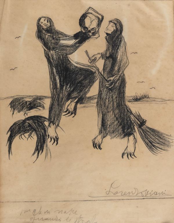 Lorenzo Viani - Disegno per illustrazione per le fole di Enrico Pea