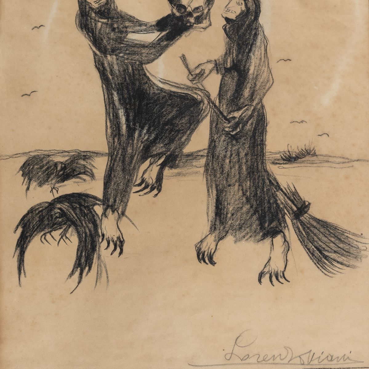 Lorenzo Viani - Disegno per Illustrazione per le Fole di Enrico Pea