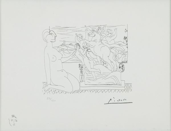 Pablo Picasso : Senza titolo  - Litografia su carta - Asta Arte Moderna e Contemporanea - Fabiani Arte