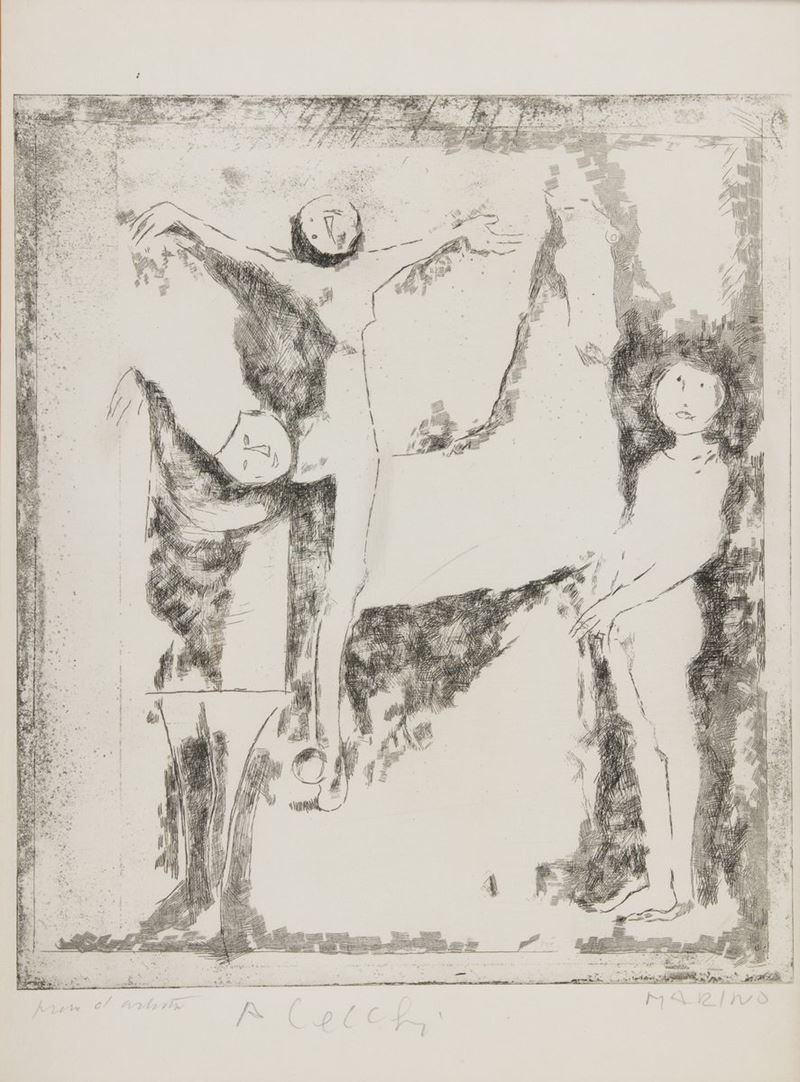 Marino Marini - Gruppo di Arlecchini