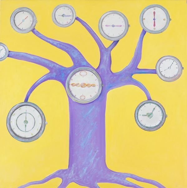 Laura Pacini : L'albero del tempo  (2009)  - Olio su tela - Asta Arte Moderna e Contemporanea - Fabiani Arte