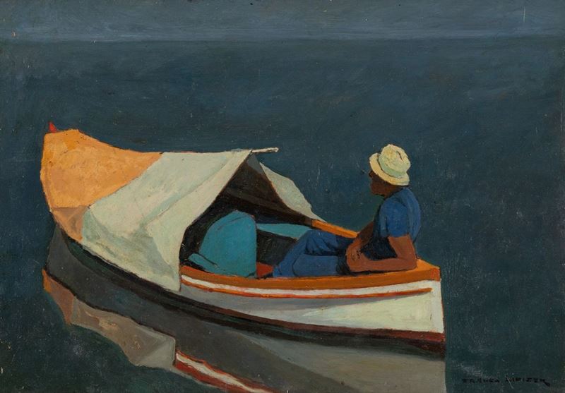 Franco Lipizer - Pescatore in Barca