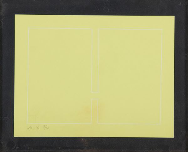 Antonio Calderara : Senza titolo  (1964)  - Serigrafia su carta - Asta Arte Moderna e Contemporanea - Fabiani Arte