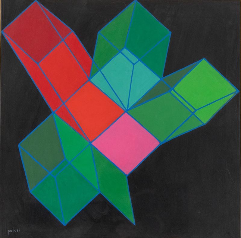 Achille Perilli - Sgangherata Geometria