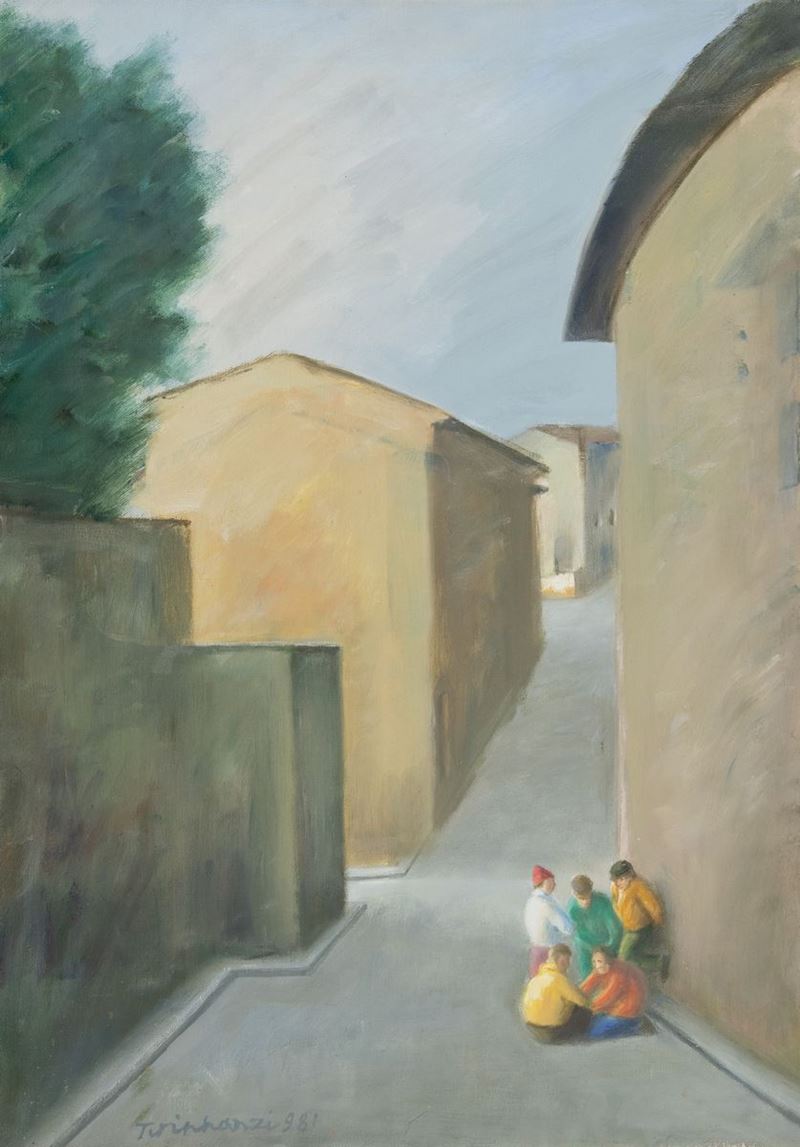 Nino Tirinnanzi - Strada con Figure