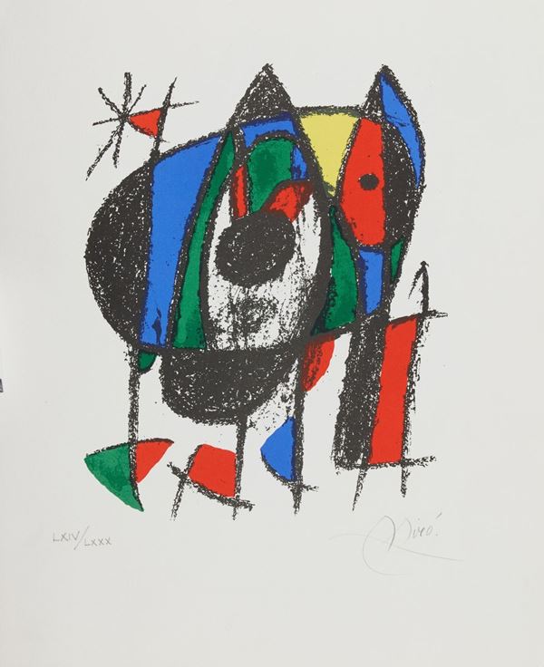 Joan Mir&#242; : Senza titolo  - Litografia su carta - Asta Asta di Arte Moderna e Contemporanea '800 e '900 - Fabiani Arte