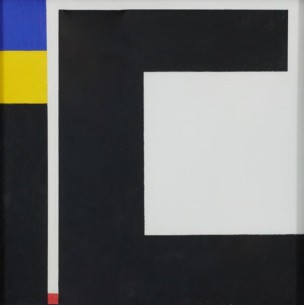 Bruno Munari : Negativo - Positivo  (1951)  - Acrilico su tavola - Asta Asta di Arte Moderna e Contemporanea '800 e '900 - Fabiani Arte