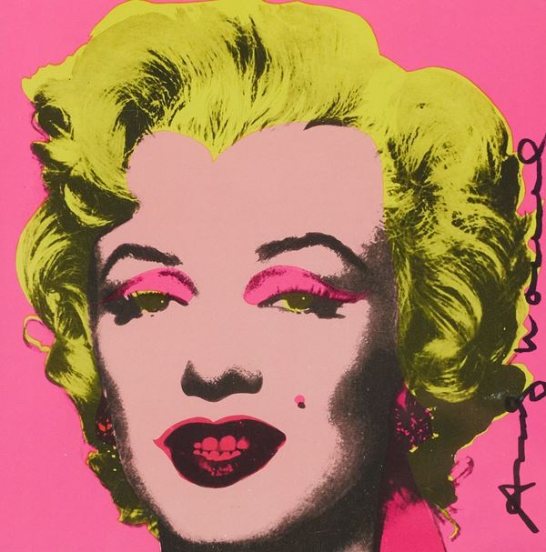 Andy Warhol : Marilyn Announcement  (1981)  - Serigrafia su carta - Asta Asta di Arte Moderna e Contemporanea '800 e '900 - Fabiani Arte