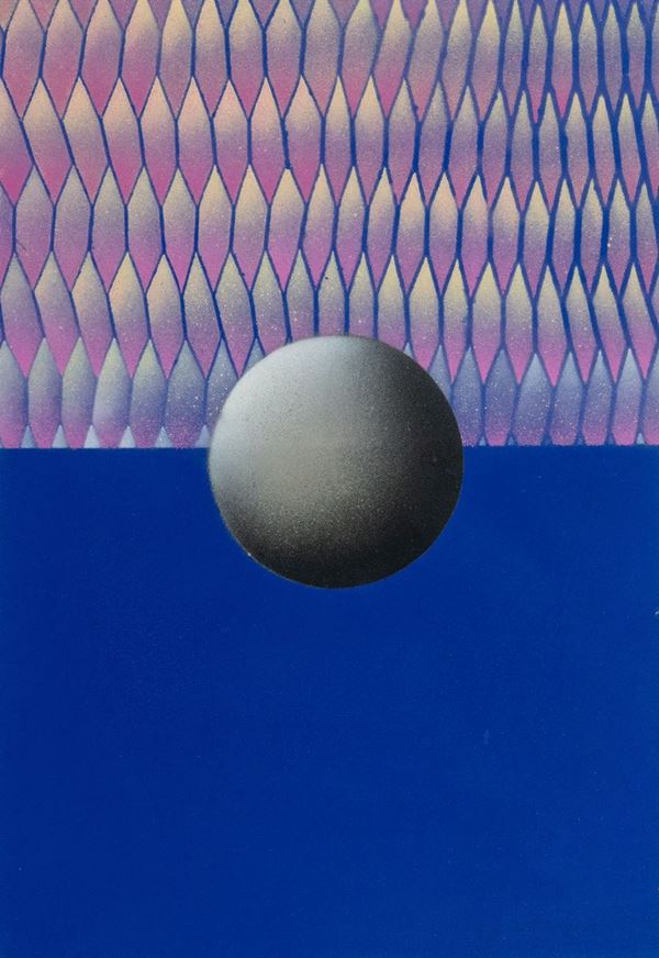 Filippo De Gasperi : Senza titolo  (1972)  - Tecnica mista su faesite - Asta Asta di Arte Moderna e Contemporanea '800 e '900	 - Fabiani Arte