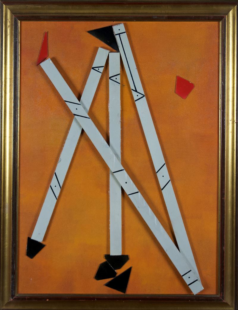 Bruno Caraceni - Geometrie variabili, olio e applicazioni su faesite