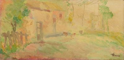 Cortile con Galline