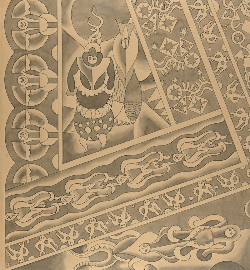 Fortunato Depero - Fiori, Polipi e Maschere di Caucciù