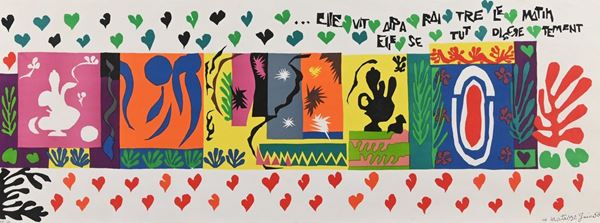 Henry Matisse : Senza titolo  (1950)  - Litografia su carta - Asta Asta di Arte Moderna e Contemporanea - Fabiani Arte