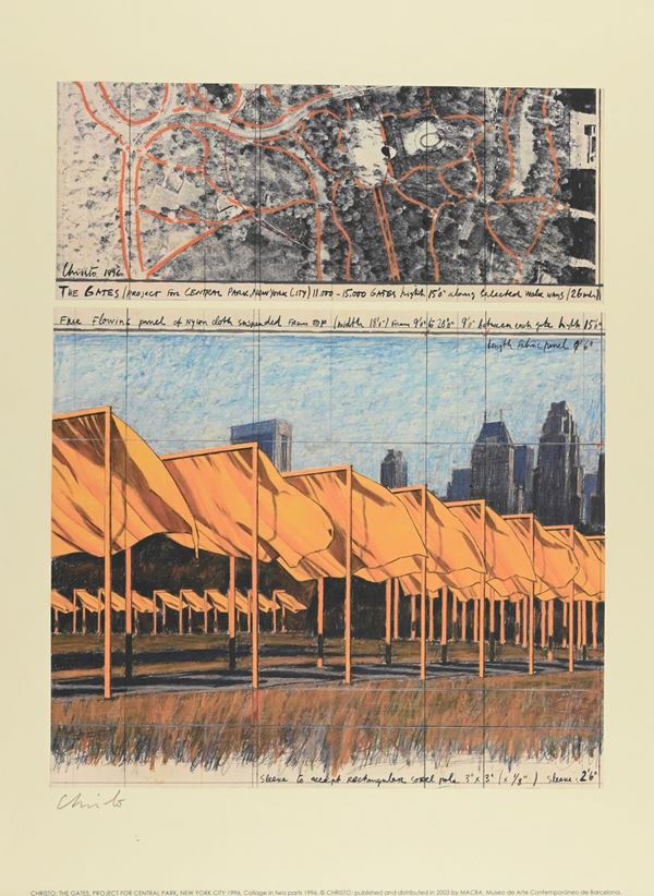 Christo - THE GATES, PROJECT FOR CENTRAL PARK, NEW YORK CITY - 1996