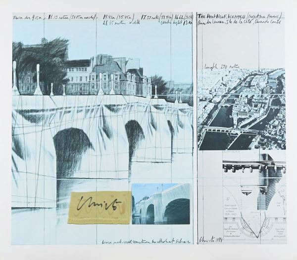Christo - THE PONT NEUF WRAPPED - PROJECT FOR PARIS