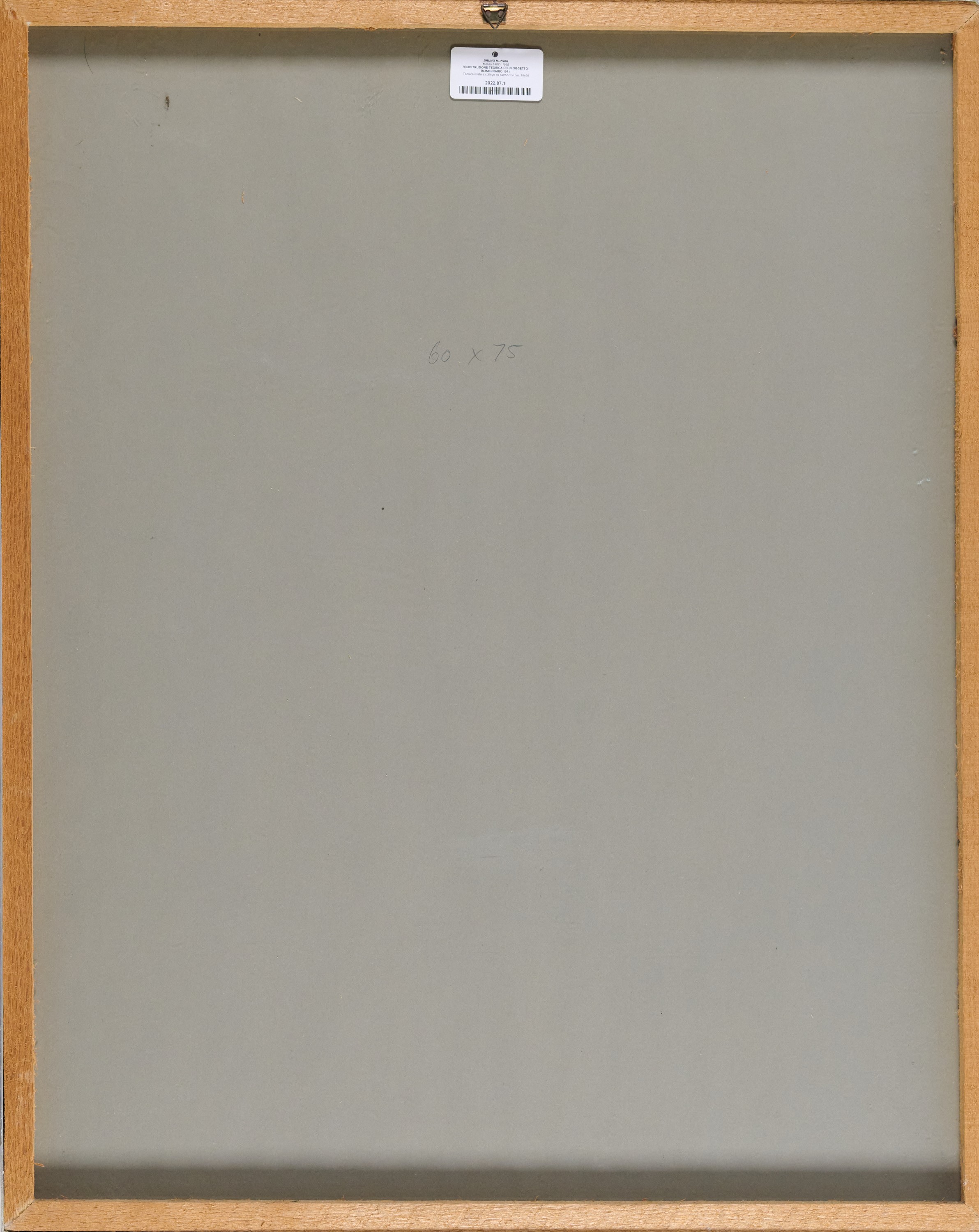 Ricostruzione teorica di un oggetto immaginario