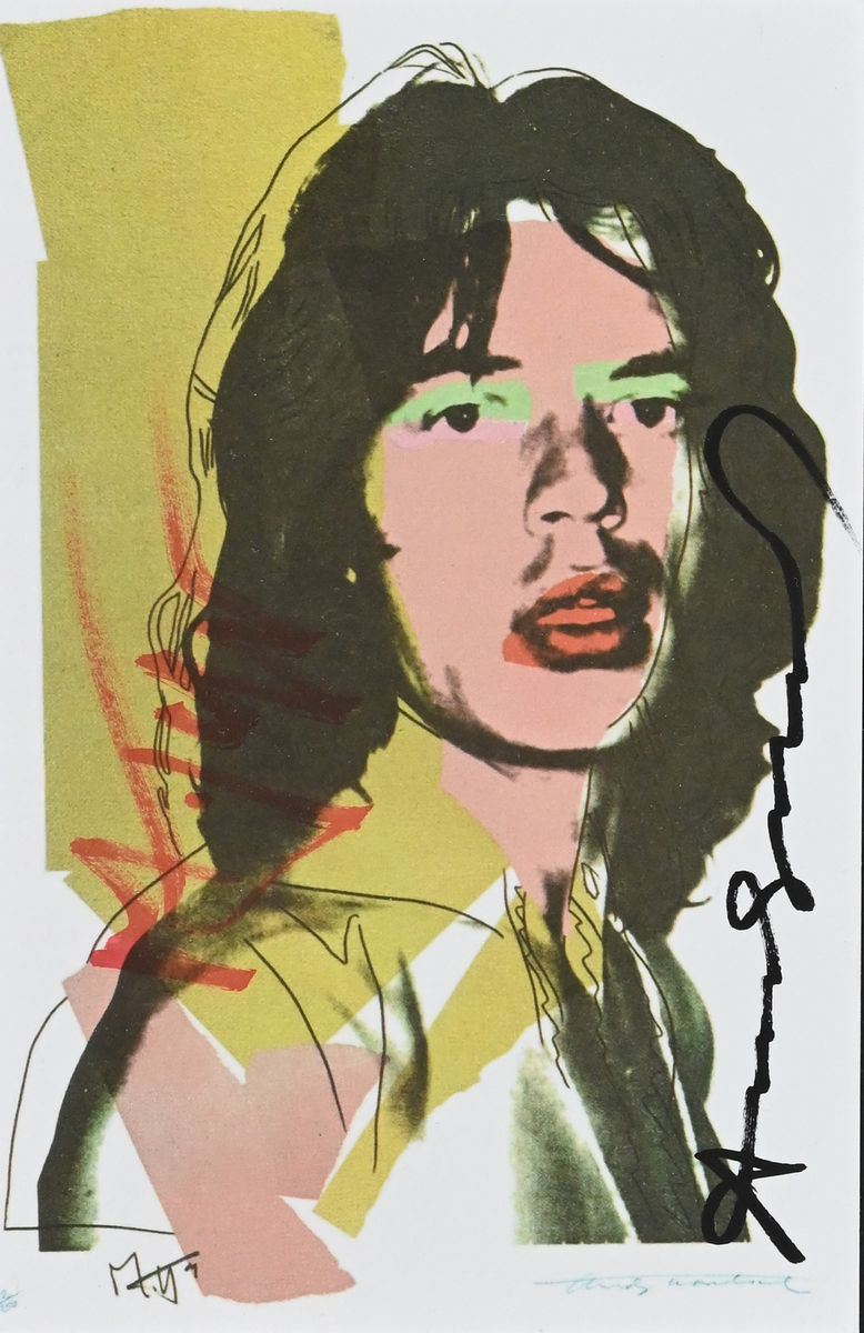 Andy Warhol - Mick Jagger Invitation Card