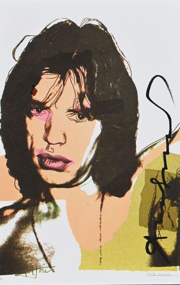 Andy Warhol - Mick jagger invitation card
