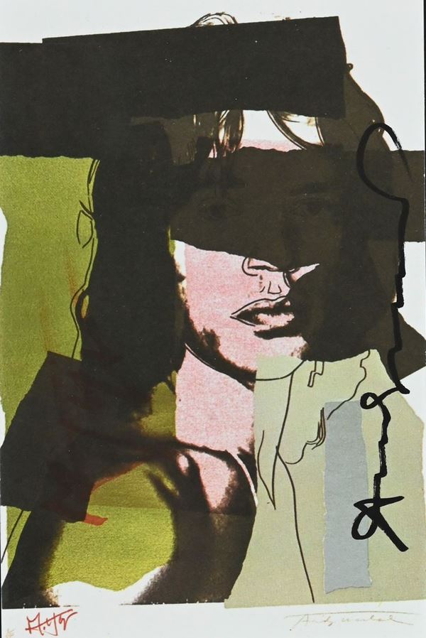 Andy Warhol - Mick jagger invitation card